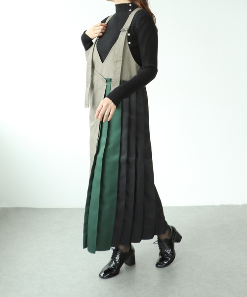 Cepica(セピカ)の「【MARECHAL TERRE / マルシャルテル】プリーツジャンパースカート(ジャンパースカート・レディース・ベージュ/ネイビー・FREE)」の9枚目の写真