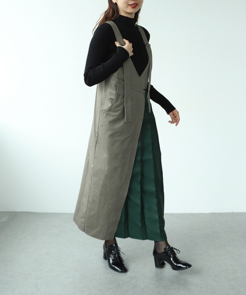Cepica(セピカ)の「【MARECHAL TERRE / マルシャルテル】プリーツジャンパースカート(ジャンパースカート・レディース・ベージュ/ネイビー・FREE)」の10枚目の写真