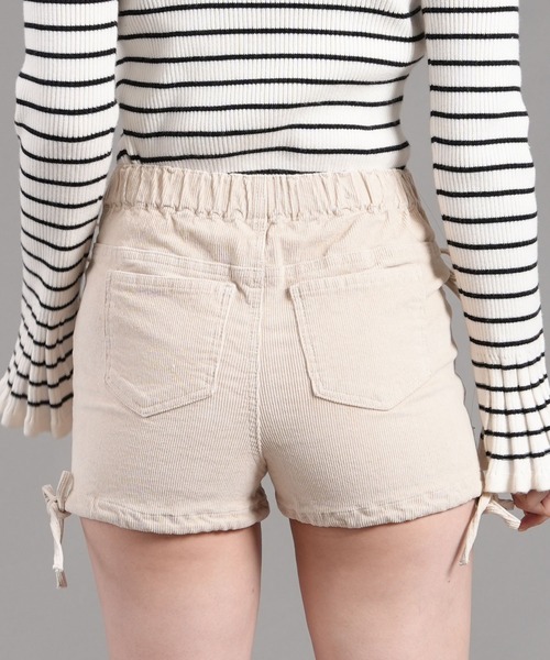 .WORKS(ドットワークス)の「ダブルレースアップショートパンツ ストレッチコーデュロイ(その他パンツ・レディース・ブラック/ダークパープル/ブラウン/キナリ・61/64)」の13枚目の写真