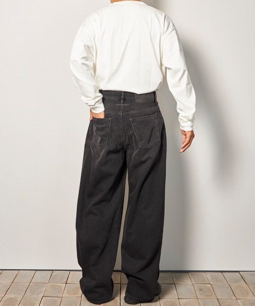 MM6 Maison Margiela（ｴﾑｴﾑｼｯｸｽ ﾒｿﾞﾝ ﾏﾙｼﾞｪﾗ）の「MM6 PANTS 5 POCKETS（デニムパンツ・メンズ・ブラック・28/29/30）」の4枚目の写真