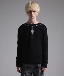 GRANCY(OV[)́yGRANCYzPrint Design Sheer Knit / vgfUCVA[jbg(jbg/Z[^[)