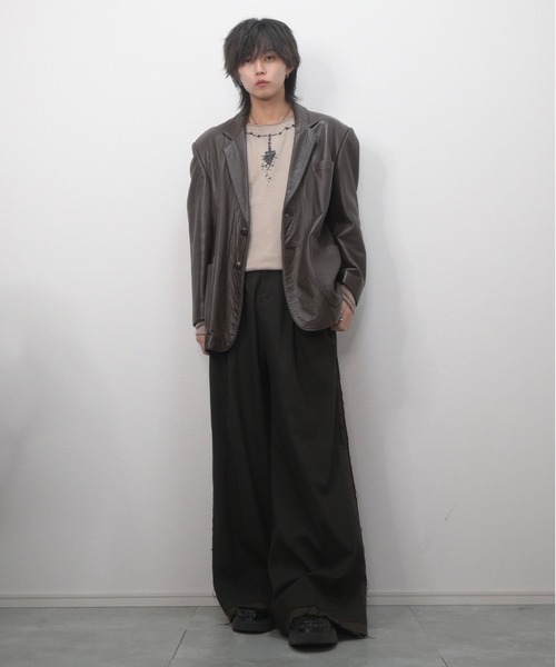 GRANCY】グランシー プリントデザインシアーニット ブラックMサイズ