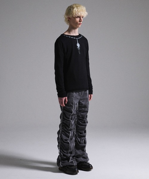 GRANCY（グランシー）の「【GRANCY】Print Design Sheer Knit