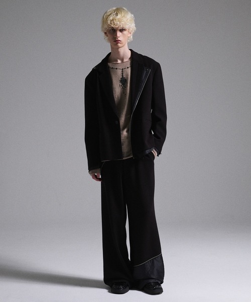 GRANCY】Print Design Sheer Knit / プリントデザインシアーニット