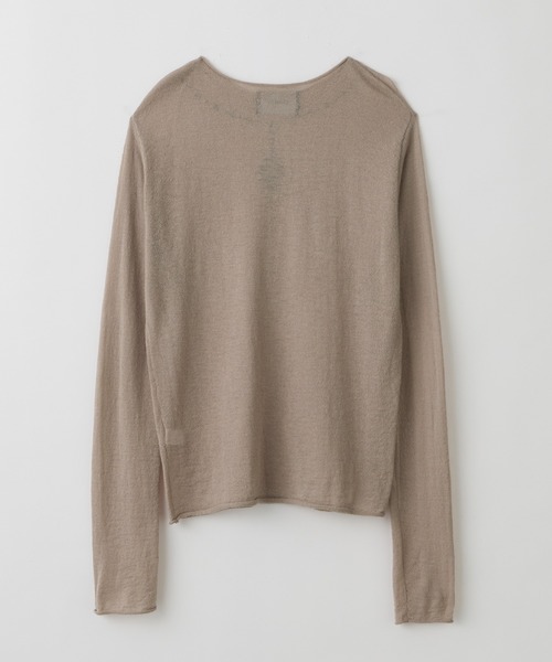 GRANCY】Print Design Sheer Knit / プリントデザインシアーニット