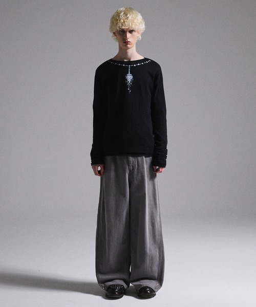 プリントデザインシアーニット GRANCY Sサイズ サイズS GRANCY Print