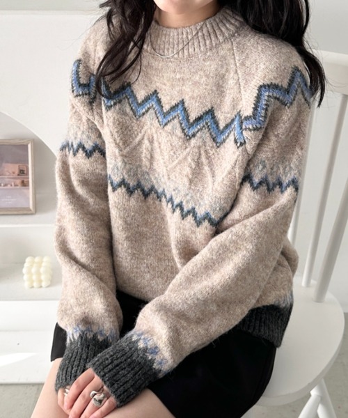 セール】ノルディックニットトップス（ニット/セーター）｜CLEA