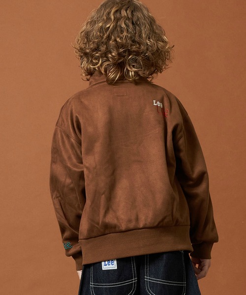 Lee（リー）の「Lee/リー【110-150cm】キッズ スエードフリース ジップアップジャケット（その他アウター・キッズ・チャコールグレー/ブラウン・120/130/140/150/110）」の5枚目の写真