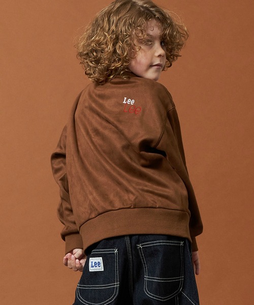 Lee（リー）の「Lee/リー【110-150cm】キッズ スエードフリース ジップアップジャケット（その他アウター・キッズ・チャコールグレー/ブラウン・120/130/140/150/110）」の6枚目の写真