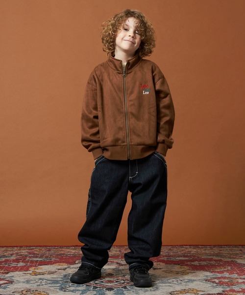 Lee（リー）の「Lee/リー【110-150cm】キッズ スエードフリース ジップアップジャケット（その他アウター・キッズ・チャコールグレー/ブラウン・120/130/140/150/110）」の8枚目の写真