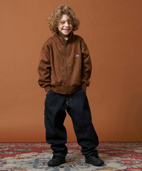 Lee（リー）の「Lee/リー【110-150cm】キッズ スエードフリース ジップアップジャケット（その他アウター・キッズ・チャコールグレー/ブラウン・120/130/140/150/110）」の10枚目の写真
