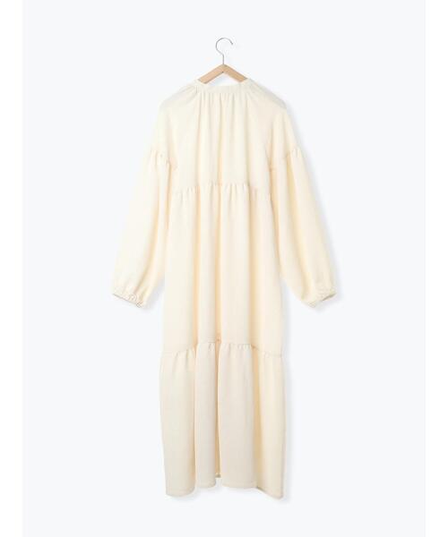 ehka sopo(エヘカソポ)の「ティアードワンピース(ワンピース・レディース・ブラック/ブラウン/キナリ・F)」の9枚目の写真