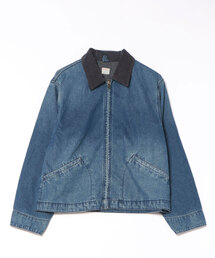 新品未使用　ムータ　ジップアップ　ブルゾン　サイズS セットアップ可能】オーバーサイズジップアップストレッチデニム
