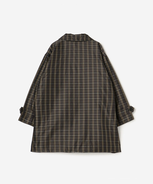 LE GLAZIK（ルグラジック）の「LE GLAZIK | ツイルチェック ショートコート WOMEN（ステンカラーコート・レディース・ベージュ系その他/グレー系その他・36）」の11枚目の写真