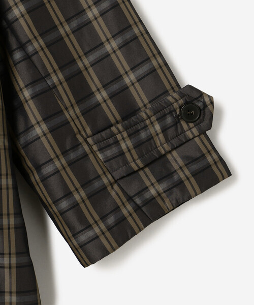 LE GLAZIK（ルグラジック）の「LE GLAZIK | ツイルチェック ショートコート WOMEN（ステンカラーコート・レディース・ベージュ系その他/グレー系その他・36）」の17枚目の写真