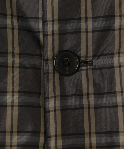 LE GLAZIK（ルグラジック）の「LE GLAZIK | ツイルチェック ショートコート WOMEN（ステンカラーコート・レディース・ベージュ系その他/グレー系その他・36）」の18枚目の写真