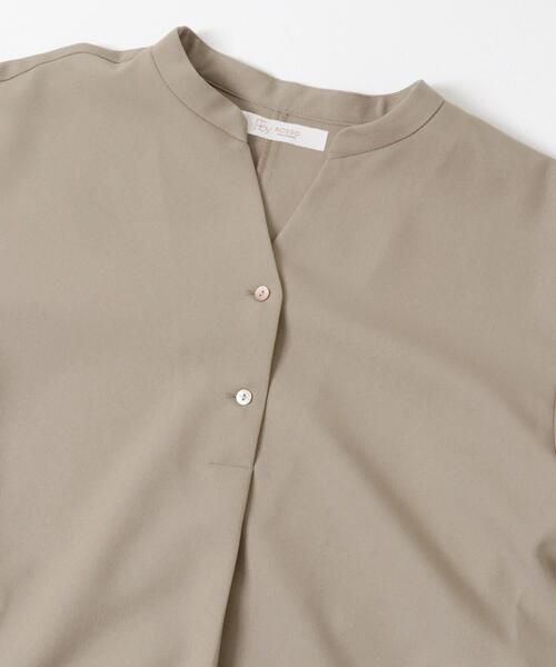 F by ROSSO（エフバイロッソ）の「『UR TECH SMOOTHLUXE』F by ROSSO　サイドペプラムブラウス（シャツ/ブラウス・レディース・チャコールグレー/ブラック/ベージュ・FREE）」の12枚目の写真