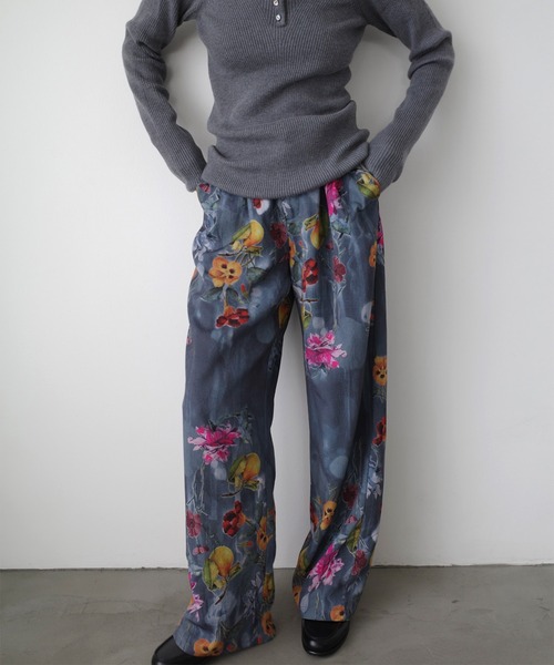Ameri（アメリ）の「UND GRACE JACQUARD PRINT PANTS（その他パンツ・レディース・セージグリーン/グレー・MEDIUM/SMALL）」の16枚目の写真