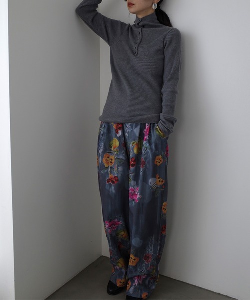 Ameri（アメリ）の「UND GRACE JACQUARD PRINT PANTS（その他パンツ・レディース・セージグリーン/グレー・MEDIUM/SMALL）」の17枚目の写真