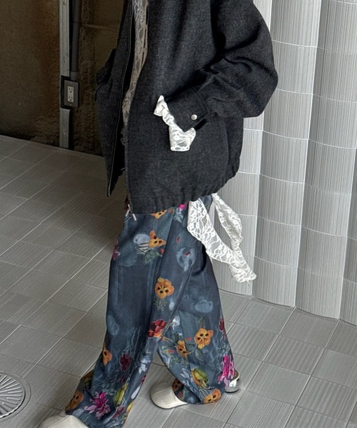 Ameri（アメリ）の「UND GRACE JACQUARD PRINT PANTS（その他パンツ・レディース・セージグリーン/グレー・MEDIUM/SMALL）」の14枚目の写真