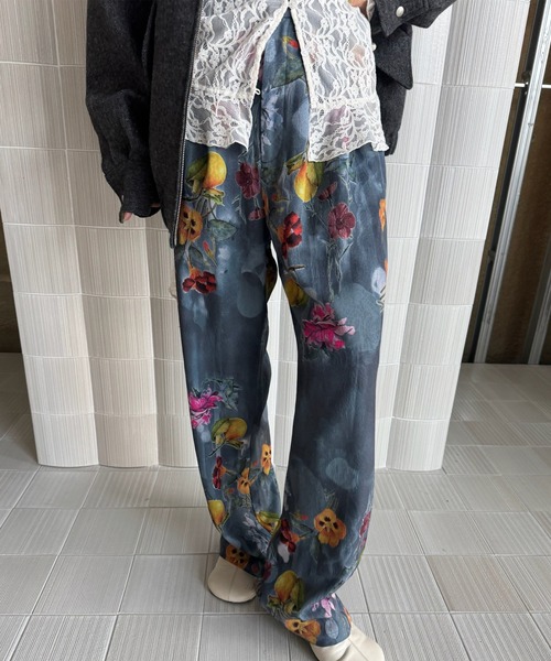 UND GRACE JACQUARD PRINT PANTS（その他パンツ）｜Ameri（アメリ）の