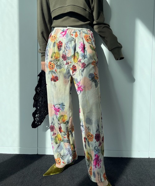 UND GRACE JACQUARD PRINT PANTS（その他パンツ）｜Ameri（アメリ）の