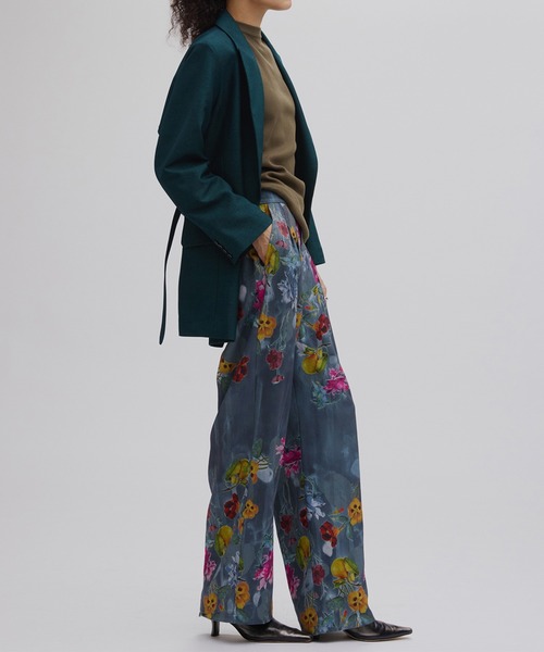 Ameri（アメリ）の「UND GRACE JACQUARD PRINT PANTS（その他パンツ・レディース・セージグリーン/グレー・MEDIUM/SMALL）」の22枚目の写真