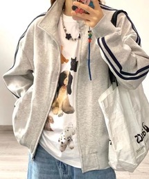 Teem Store（チームストア）の「スタンドネック袖ラインダブルジップスウェットジャージ（ジャージ）」