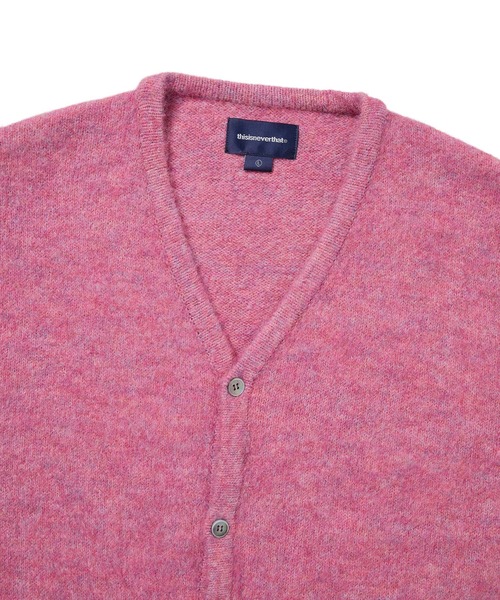 thisisneverthat(ディスイズネバーザット)の「Hairy Knit Cardigan(カーディガン/ボレロ・メンズ・ブラック/オリーブ/ピンク・L/M/S/XL)」の7枚目の写真