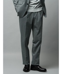 SUIT SQUARE（スーツスクエア）の「タックテーパードパンツ ウォッシャブル ストレッチ ポンチツイル 無地（スラックス）」