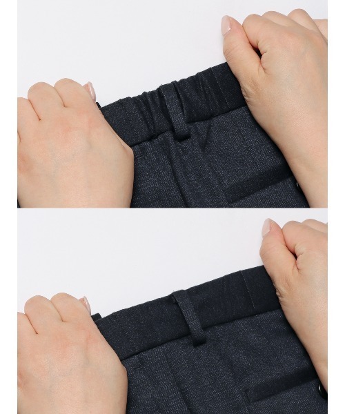 SUIT SQUARE(スーツスクエア)の「タックテーパードパンツ ウォッシャブル ストレッチ ポンチツイル 無地(スラックス・メンズ・カーキ系/ネイビー系/グレー系・3L/LL/L/M/S/SS)」の15枚目の写真