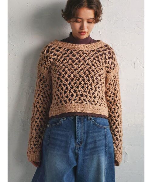 FIKA.(フィーカ)の「Slub yarn knit pullover(ニット/セーター・レディース・アイボリー/ベージュ・MEDIUM)」の7枚目の写真