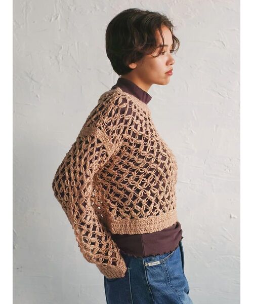 FIKA.(フィーカ)の「Slub yarn knit pullover(ニット/セーター・レディース・アイボリー/ベージュ・MEDIUM)」の8枚目の写真