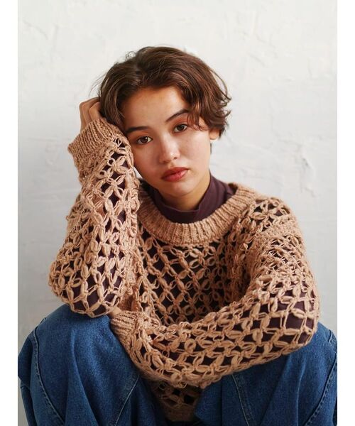 FIKA.(フィーカ)の「Slub yarn knit pullover(ニット/セーター・レディース・アイボリー/ベージュ・MEDIUM)」の10枚目の写真