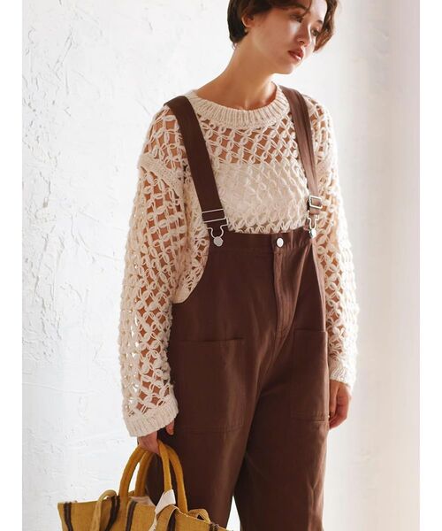 FIKA.(フィーカ)の「Slub yarn knit pullover(ニット/セーター・レディース・アイボリー/ベージュ・MEDIUM)」の1枚目の写真