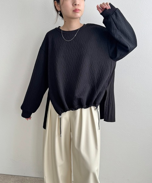 LHELBIE(レルビエ)の「ジャガードドッキングトップス(その他トップス・レディース・オフホワイト/ブラック・M)」の18枚目の写真