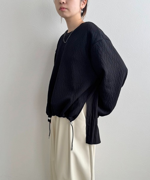 LHELBIE(レルビエ)の「ジャガードドッキングトップス(その他トップス・レディース・オフホワイト/ブラック・M)」の19枚目の写真