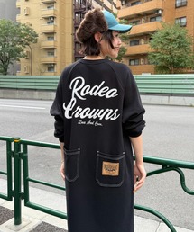 RODEO CROWNS WIDE BOWL(ロデオクラウンズワイドボウル)のラグランカラーステッチワンピース(ワンピース)