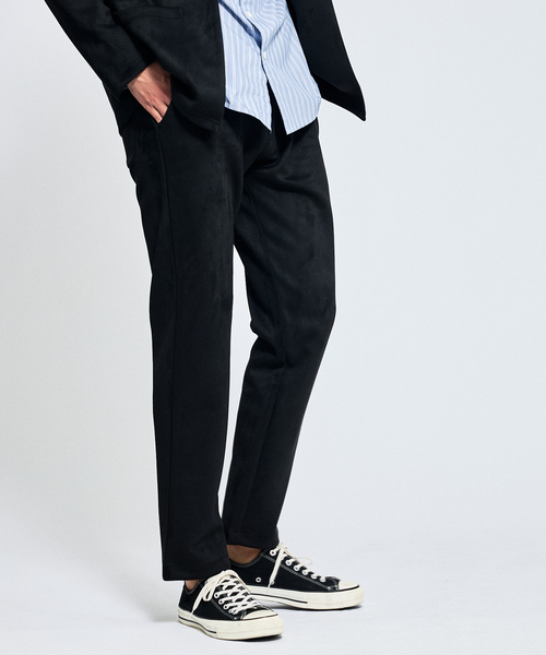 ABAHOUSE（アバハウス）の「【セットアップ対応】ネオスエード イージーパンツ / スウェットパンツ（スウェットパンツ・メンズ・ライトグレー/ブラック/ライトブラウン・44/48/46）」の2枚目の写真