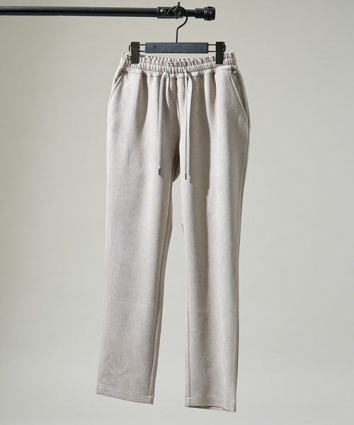 ABAHOUSE（アバハウス）の「【セットアップ対応】ネオスエード イージーパンツ / スウェットパンツ（スウェットパンツ・メンズ・ライトグレー/ブラック/ライトブラウン・44/48/46）」の5枚目の写真