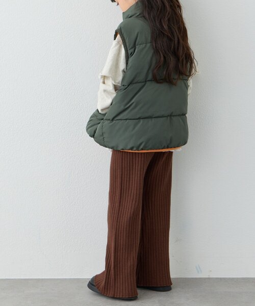 CIAOPANIC TYPY（チャオパニックティピー）の「【KIDS】【ジュニアサイズあり】【楽ちん・ウォッシャブル】リブニット微フレアパンツ（その他パンツ・キッズ・ブラック/ブラウン・X-LARGE/LARGE/MEDIUM/SMALL/XX-LARGE）」の13枚目の写真