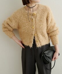 Omekashi | ラメモールニットカーディガン(カーディガン/ボレロ)