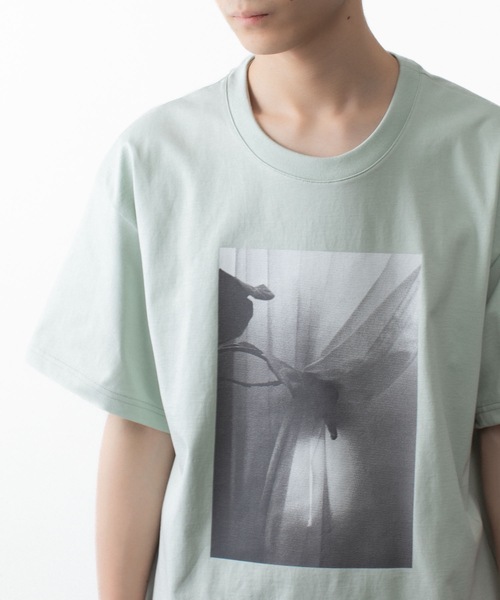 ATTACHMENT（アタッチメント）の「30//2 スビンジャージー プリントTEE / 30//2 SUVIN JERSEY PRINT TEE（Tシャツ/カットソー・メンズ・ホワイト/ライトグリーン/ブラック/グレー・4/1/2/3）」の11枚目の写真