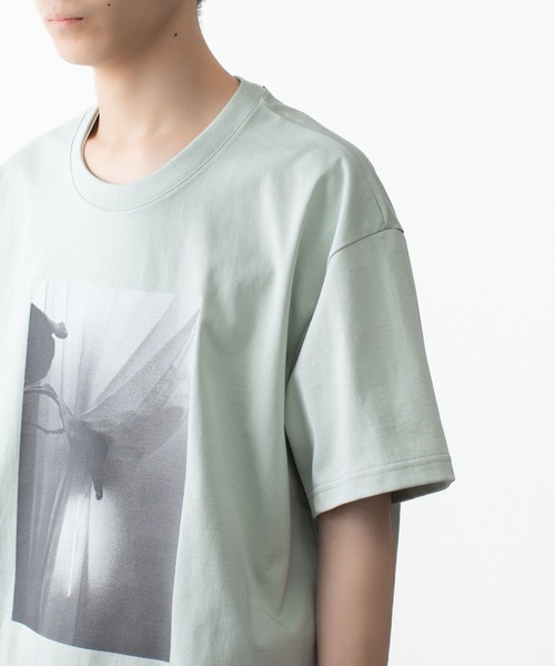 ATTACHMENT（アタッチメント）の「30//2 スビンジャージー プリントTEE / 30//2 SUVIN JERSEY PRINT TEE（Tシャツ/カットソー・メンズ・ホワイト/ライトグリーン/ブラック/グレー・4/1/2/3）」の12枚目の写真