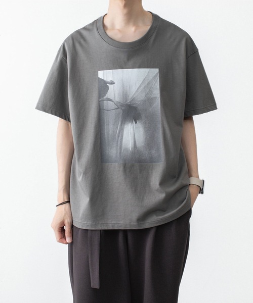 ATTACHMENT(アタッチメント)の「30//2 スビンジャージー プリントTEE / 30//2 SUVIN JERSEY PRINT TEE(Tシャツ/カットソー・メンズ・ホワイト/ライトグリーン/ブラック/グレー・4/1/2/3)」の18枚目の写真