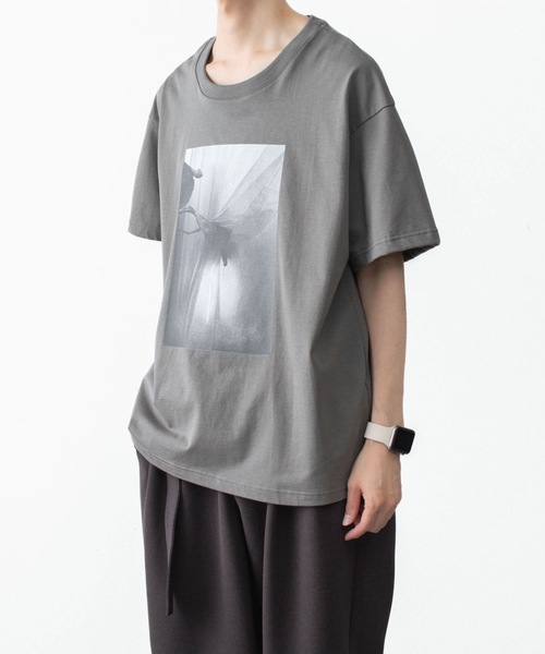 ATTACHMENT(アタッチメント)の「30//2 スビンジャージー プリントTEE / 30//2 SUVIN JERSEY PRINT TEE(Tシャツ/カットソー・メンズ・ホワイト/ライトグリーン/ブラック/グレー・4/1/2/3)」の19枚目の写真
