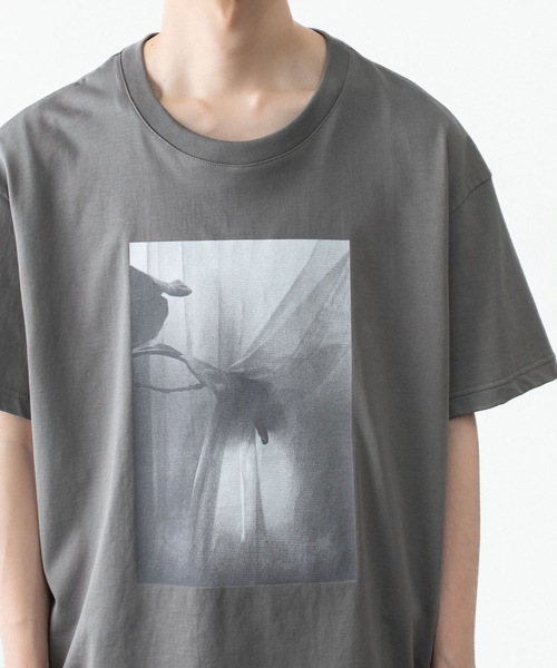 ATTACHMENT(アタッチメント)の「30//2 スビンジャージー プリントTEE / 30//2 SUVIN JERSEY PRINT TEE(Tシャツ/カットソー・メンズ・ホワイト/ライトグリーン/ブラック/グレー・4/1/2/3)」の22枚目の写真