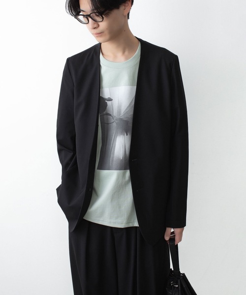 ATTACHMENT（アタッチメント）の「30//2 スビンジャージー プリントTEE / 30//2 SUVIN JERSEY PRINT TEE（Tシャツ/カットソー・メンズ・ホワイト/ライトグリーン/ブラック/グレー・4/1/2/3）」の15枚目の写真