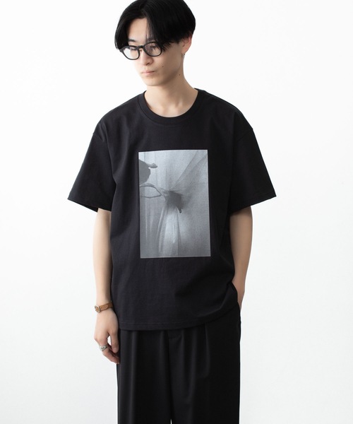 ATTACHMENT（アタッチメント）の「30//2 スビンジャージー プリントTEE / 30//2 SUVIN JERSEY PRINT TEE（Tシャツ/カットソー・メンズ・ホワイト/ライトグリーン/ブラック/グレー・4/1/2/3）」の17枚目の写真