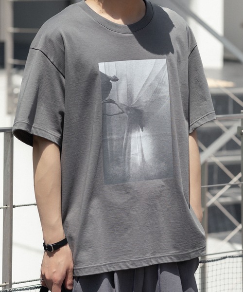 ATTACHMENT(アタッチメント)の「30//2 スビンジャージー プリントTEE / 30//2 SUVIN JERSEY PRINT TEE(Tシャツ/カットソー・メンズ・ホワイト/ライトグリーン/ブラック/グレー・4/1/2/3)」の16枚目の写真